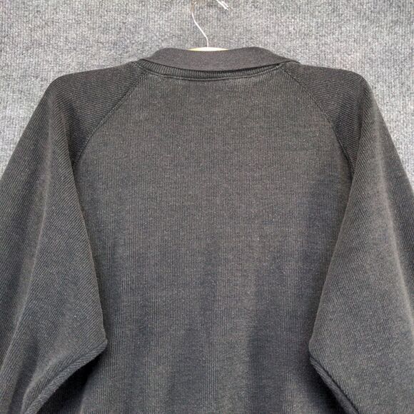 Yellow Cab Co. Men's Knit Polo Sweater Black Large Long Sleeve Polyester Blend - Picture 5 of 11